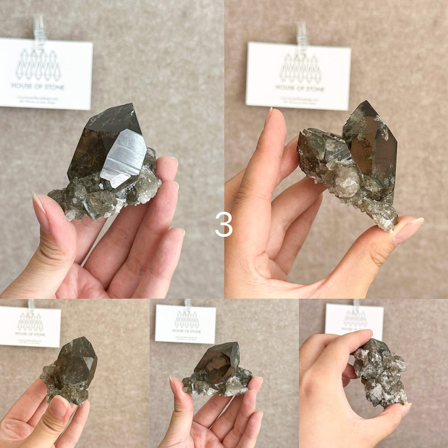 Alpine Mineral Dark Smoky Quartz Point Cluster Specimen/Small Swiss Cluster Apls/Double Terminated Quartz Cluster3