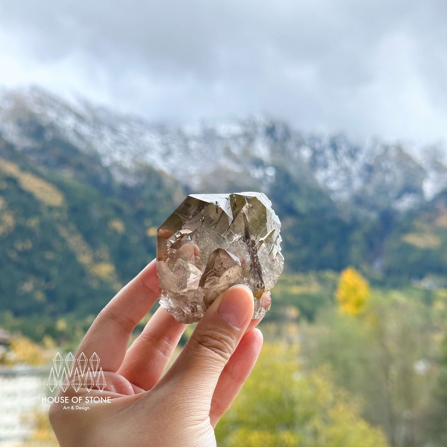 Alpine Mineral Swiss Gwindel Smoky Quartz Specimen/Switzerland Gwindel Apls2