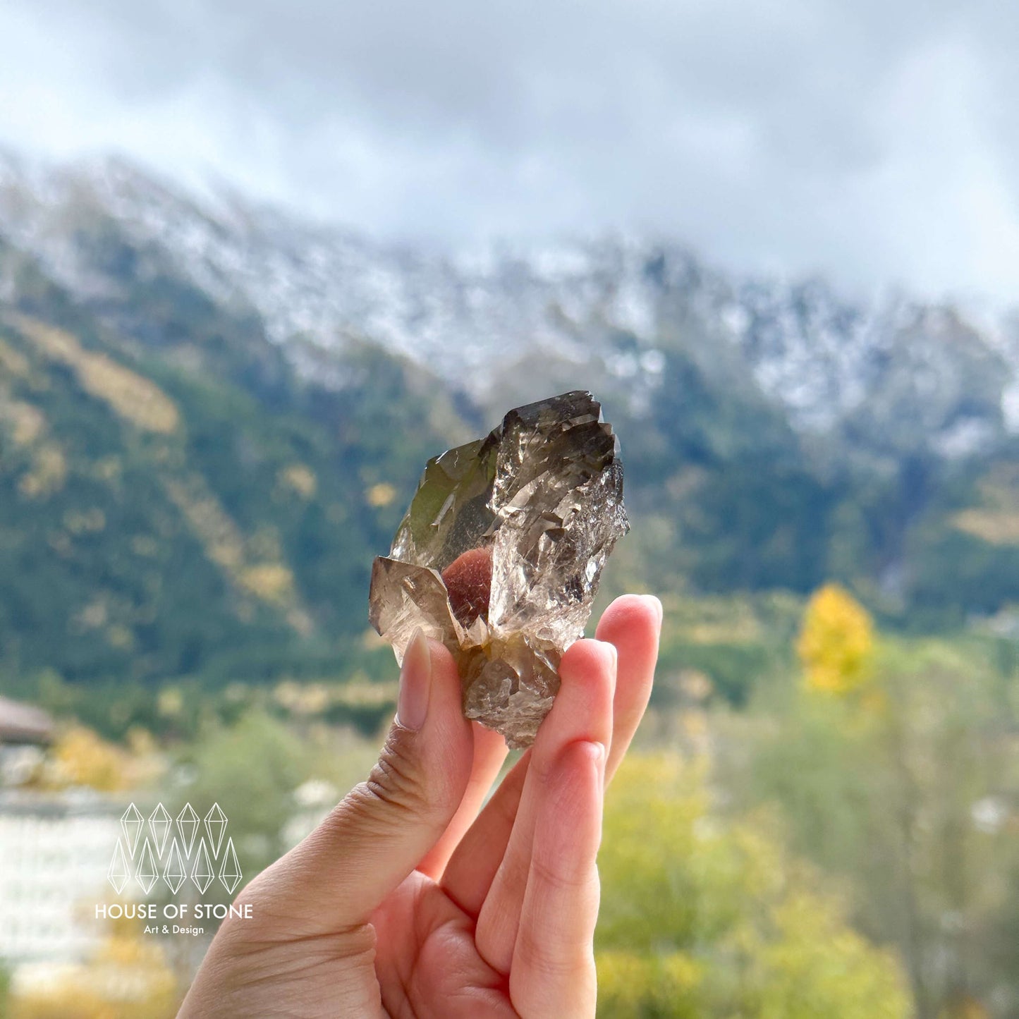 Alpine Mineral Swiss Gwindel Smoky Quartz Specimen/Switzerland Gwindel Apls2