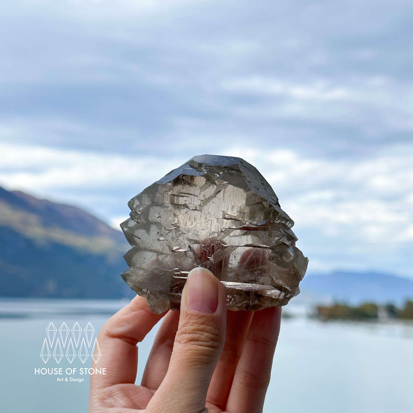 Alpine Mineral Swiss Gwindel Smoky Quartz Specimen/Switzerland Gwindel Apls3