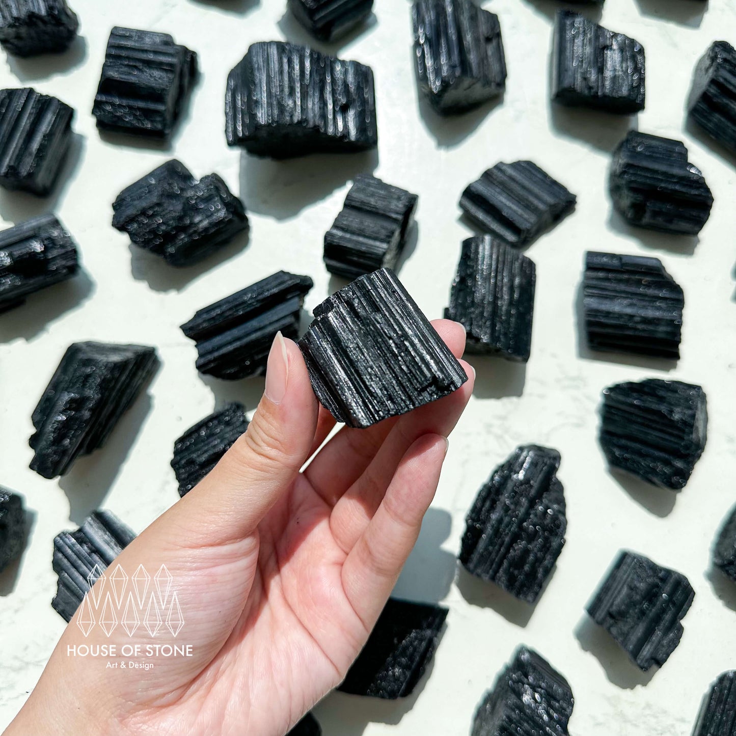 Natural Chunky Black Tourmaline Specimen/Raw Black Tourmaline/Rough Black Tourmaline Crystal Specimen/Schorl Specimen/Root Chakra Healing