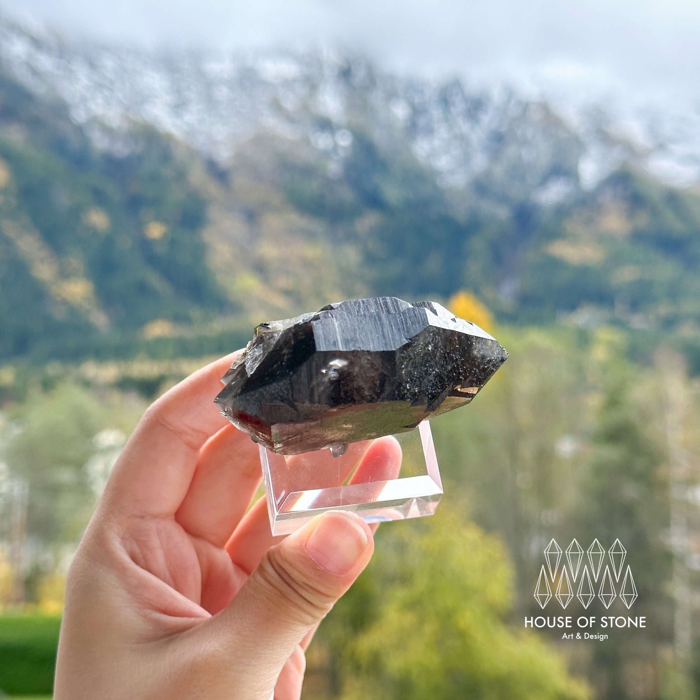 Alpine Mineral Swiss Gwindel Smoky Quartz Specimen/Switzerland Gwindel Apls5