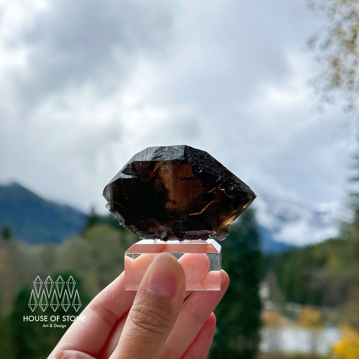 Alpine Mineral Swiss Gwindel Smoky Quartz Specimen/Switzerland Gwindel Apls5