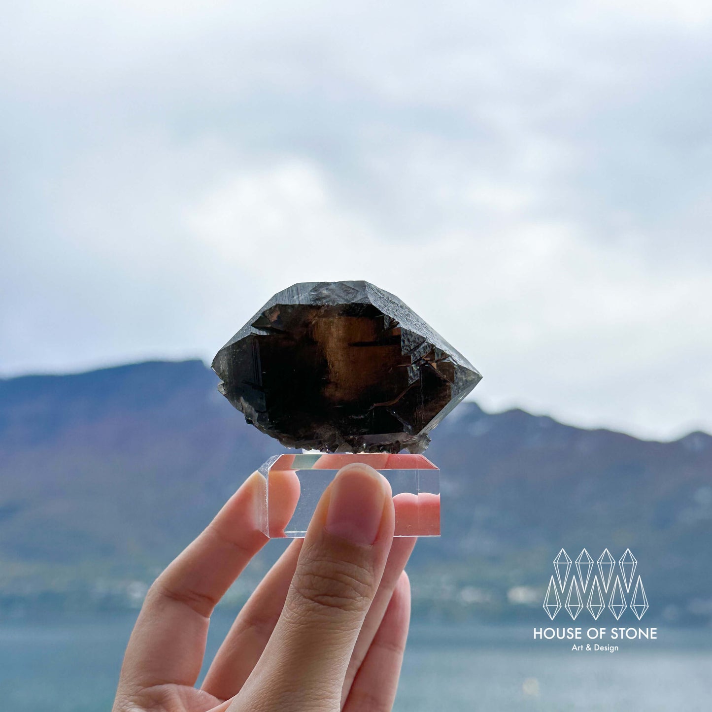 Alpine Mineral Swiss Gwindel Smoky Quartz Specimen/Switzerland Gwindel Apls5