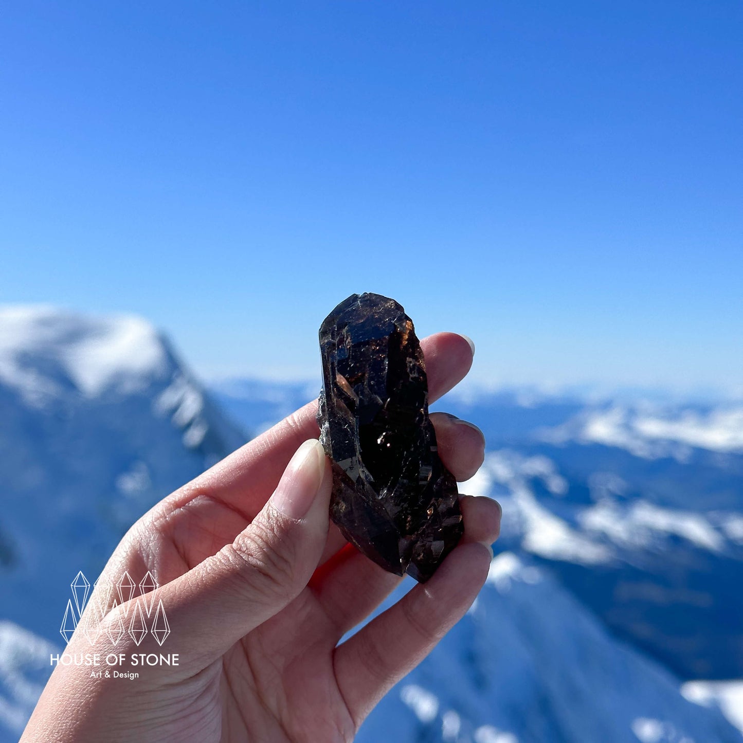 Alpine Mineral Swiss Gwindel Smoky Quartz Specimen/Switzerland Gwindel Apls7