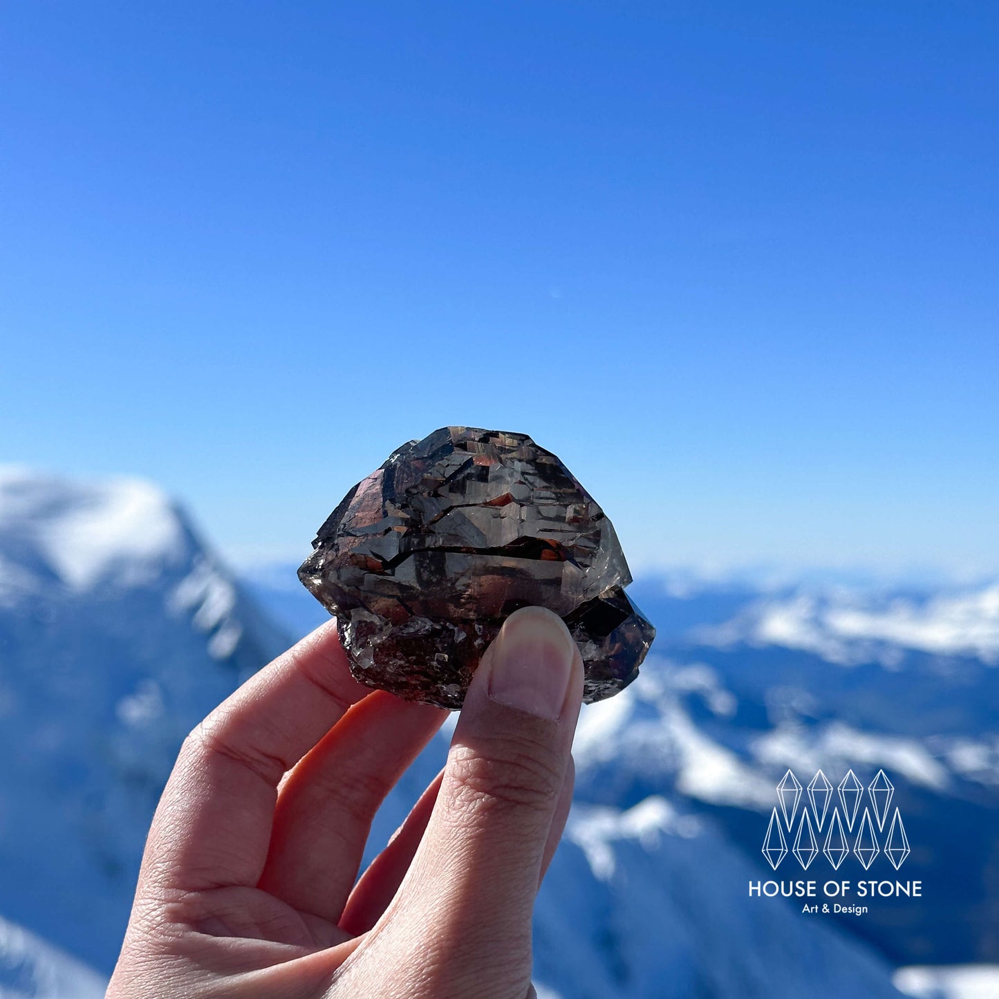 Alpine Mineral Swiss Gwindel Smoky Quartz Specimen/Switzerland Gwindel Apls7