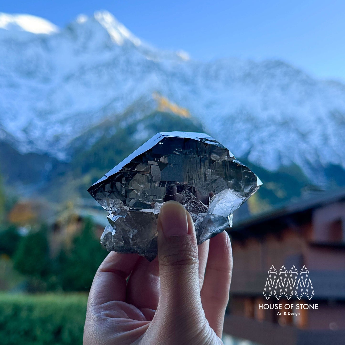 Alpine Mineral Swiss Gwindel Smoky Quartz Specimen/Switzerland Gwindel Apls8