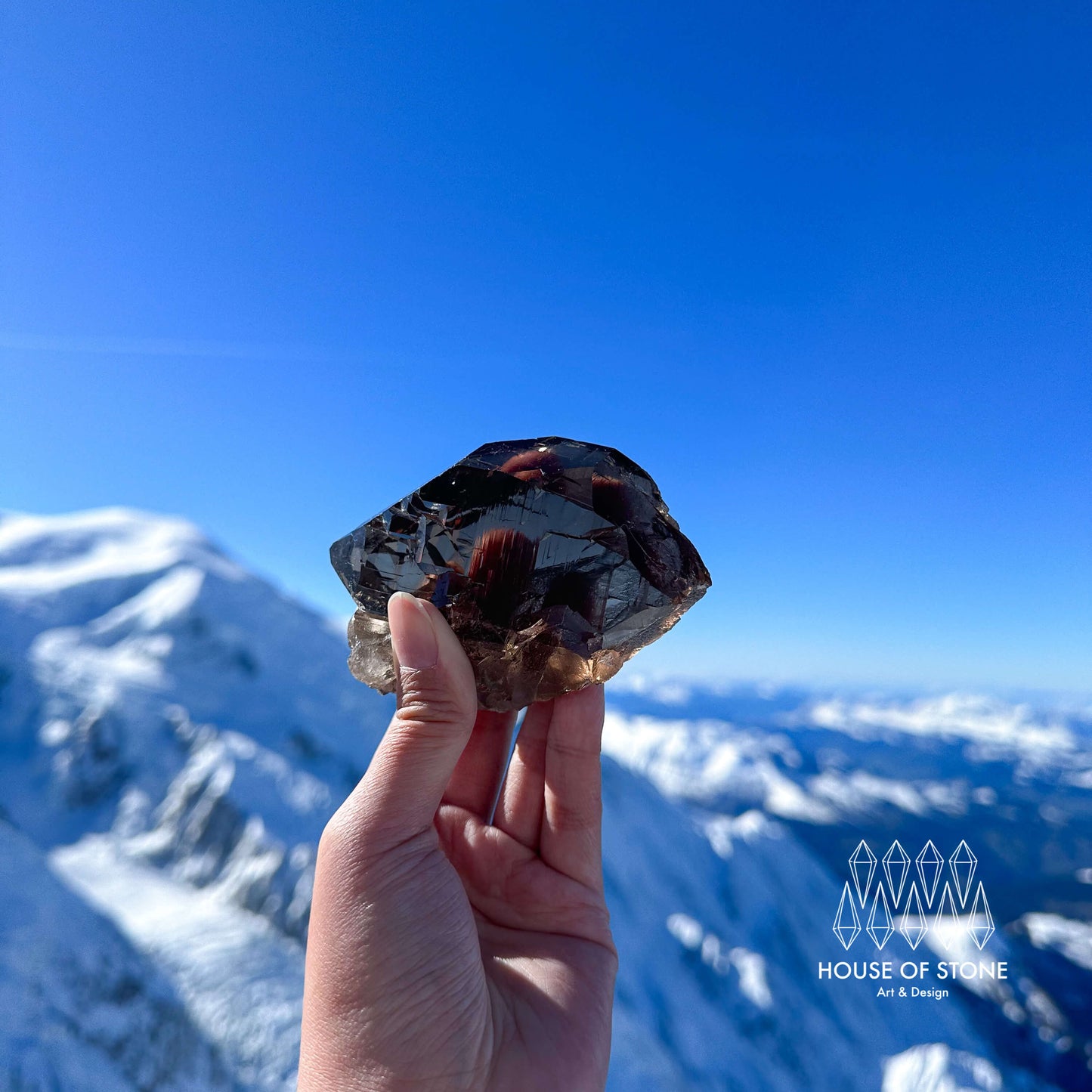 Alpine Mineral Swiss Gwindel Smoky Quartz Specimen/Switzerland Gwindel Apls8