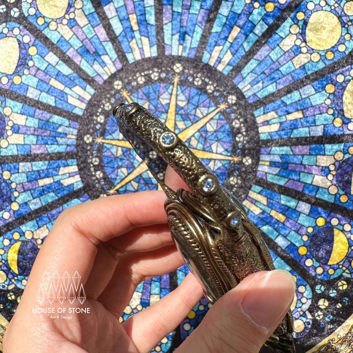 Natural Handmade Black Obsidian Wand Knife/Magic Scrying Mirror Witch Crystal Wand Dagger/Boho Labradorite Wand/Chakra/Manifest Altar Tool