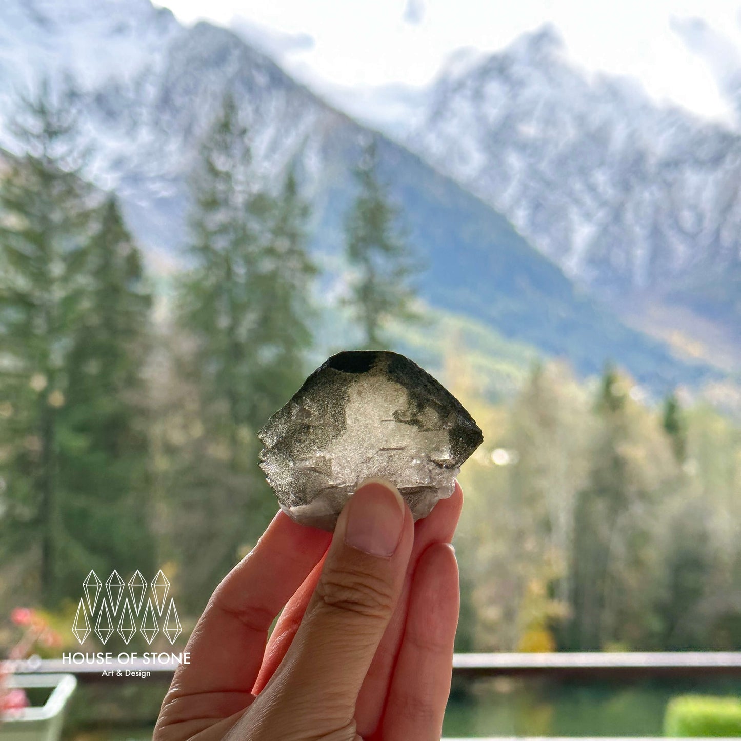 Alpine Mineral Gwindel Smoky Quartz Gwindel Specimen/Mont Blanc France Gwindel Apls3