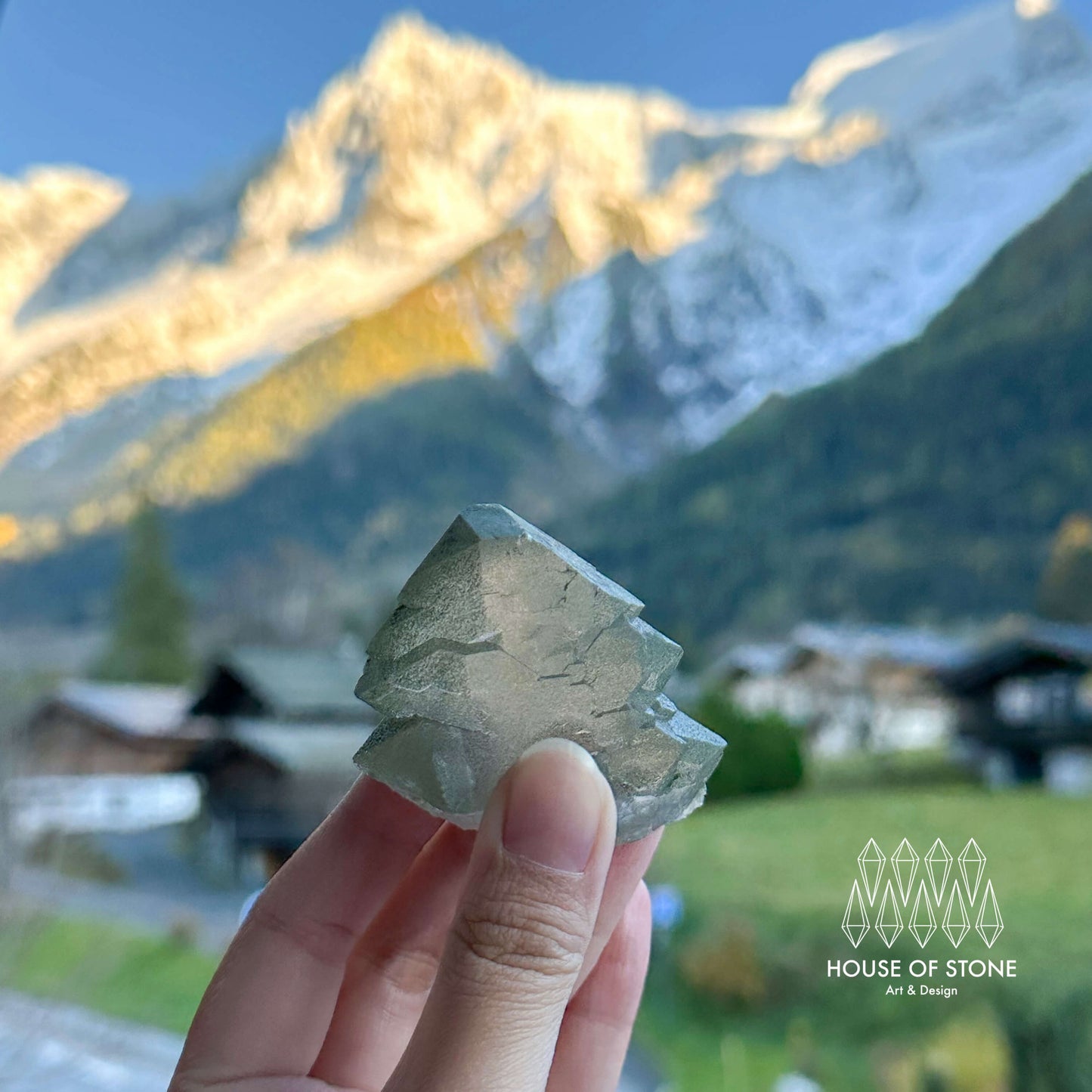 Alpine Mineral Gwindel Smoky Quartz Gwindel Specimen/Mont Blanc France Gwindel Apls2