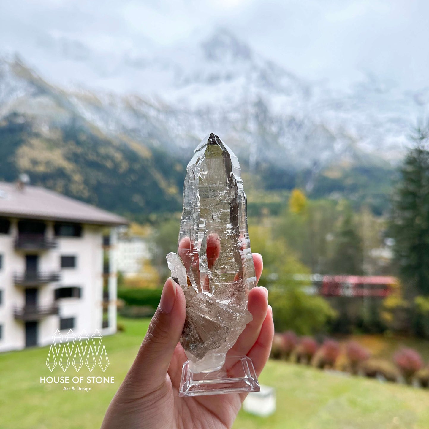 Swiss Tessin Smoky Quartz Point Specimen | Switzerland Ticino Tower, Alpine Mineral, Apls Double Terminated