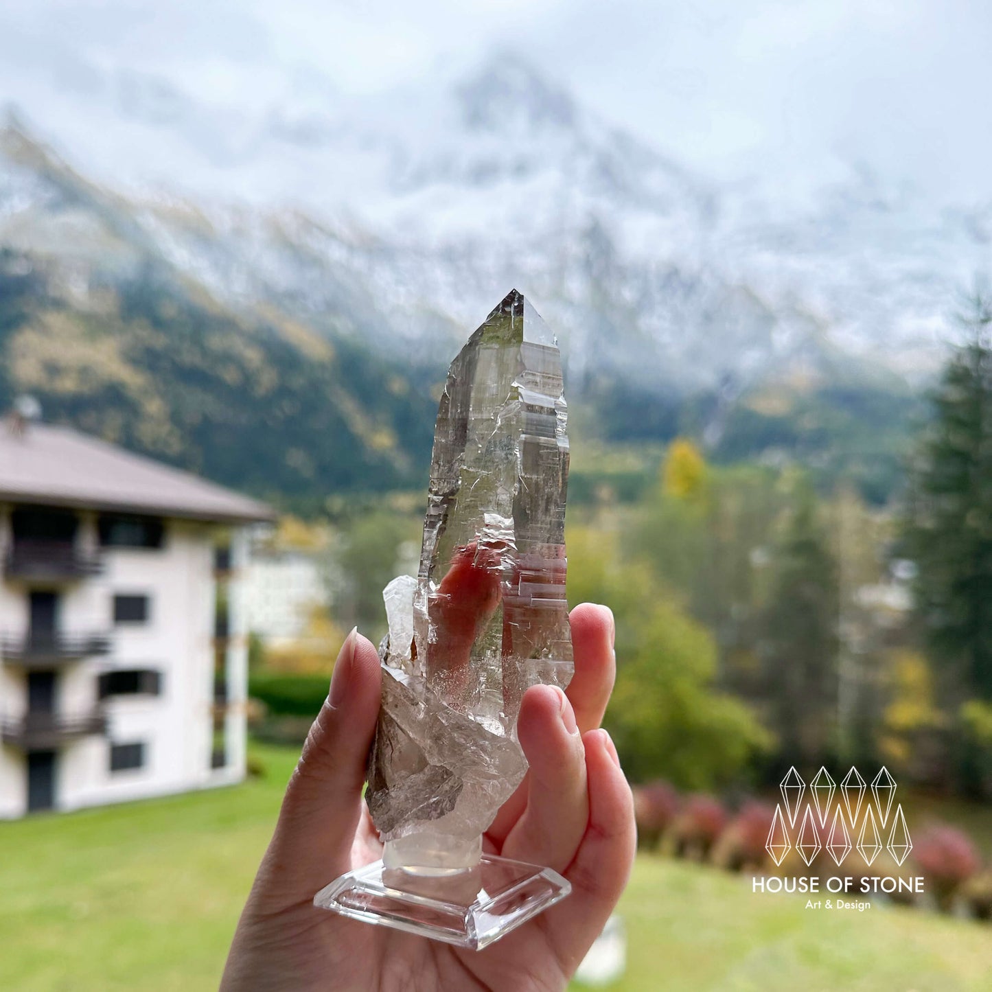 Swiss Tessin Smoky Quartz Point Specimen | Switzerland Ticino Tower, Alpine Mineral, Apls Double Terminated