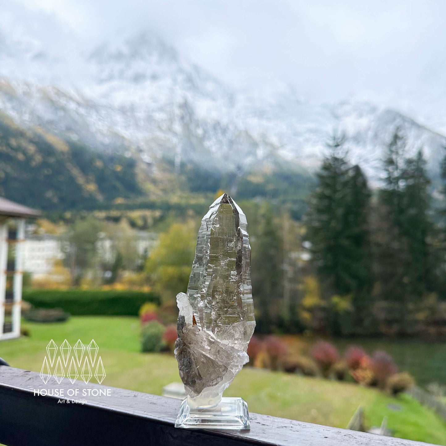 Swiss Tessin Smoky Quartz Point Specimen | Switzerland Ticino Tower, Alpine Mineral, Apls Double Terminated