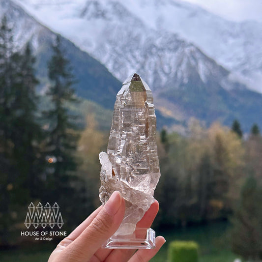 Swiss Tessin Smoky Quartz Point Specimen | Switzerland Ticino Tower, Alpine Mineral, Apls Double Terminated