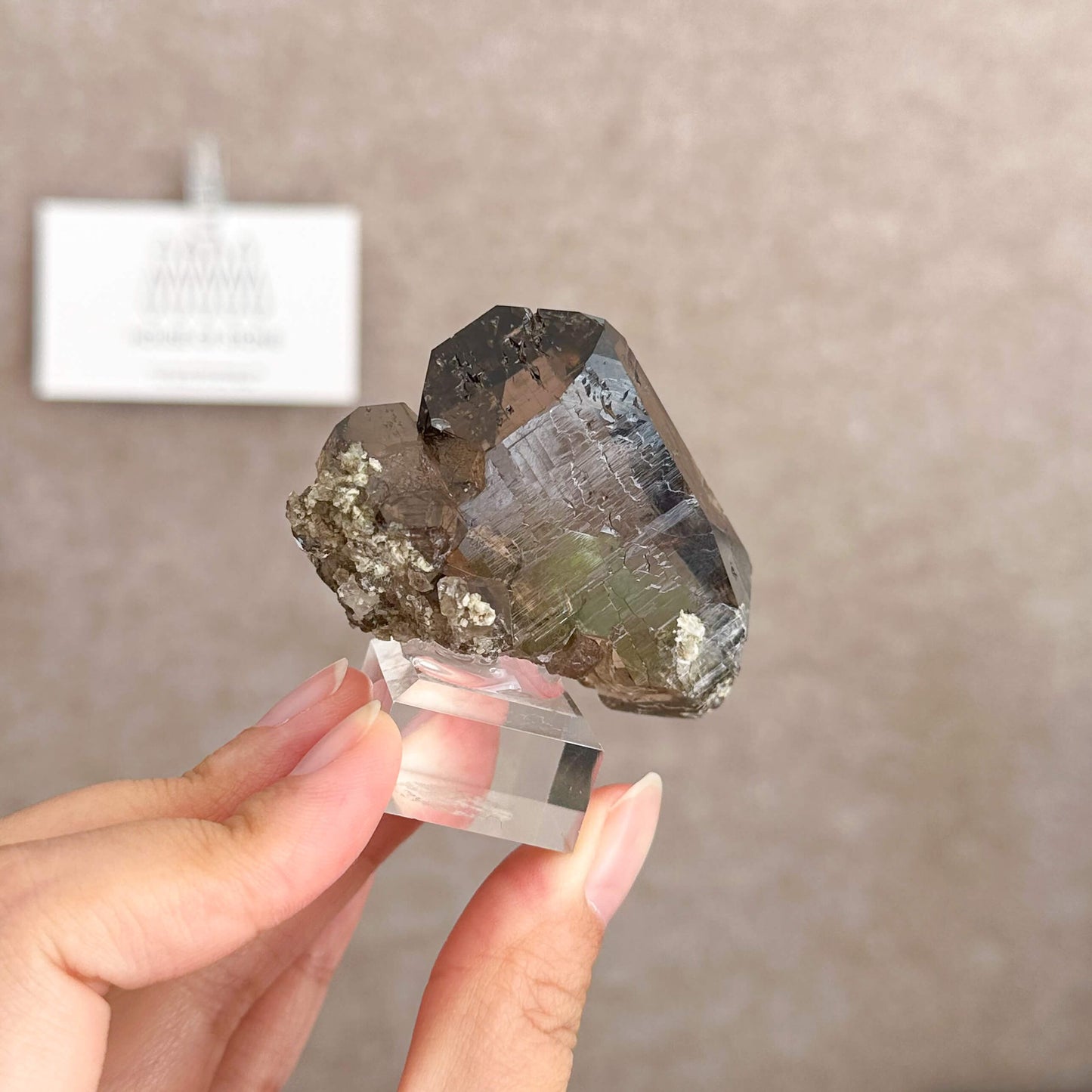 Alpine Mineral Swiss Sugar Gwindel Smoky Quartz Specimen/Switzerland Gwindel Apls