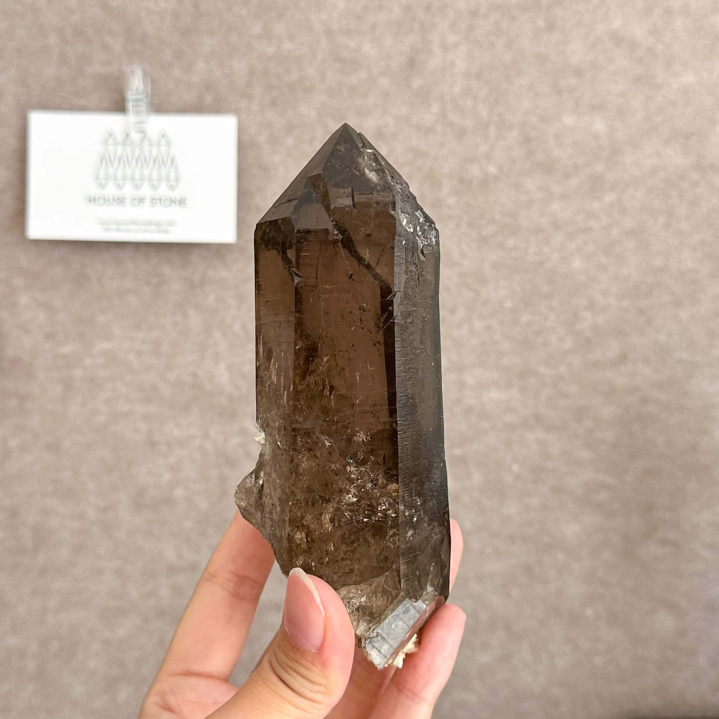 Large Alpine Mineral Smoky Quartz Point Specimen/Swiss Tower Apls/Double Terminated Quartz Points