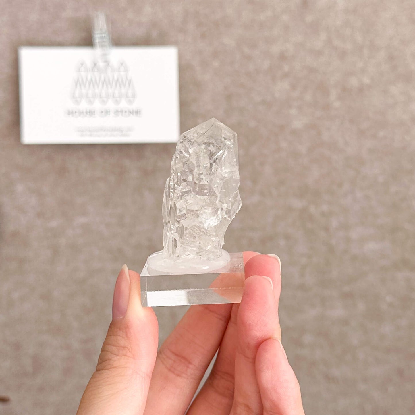 Alpine Mineral Gwindel Clear Quartz Specimen/Chamonix-Mont-Blanc France Gwindel/Apls Crystal