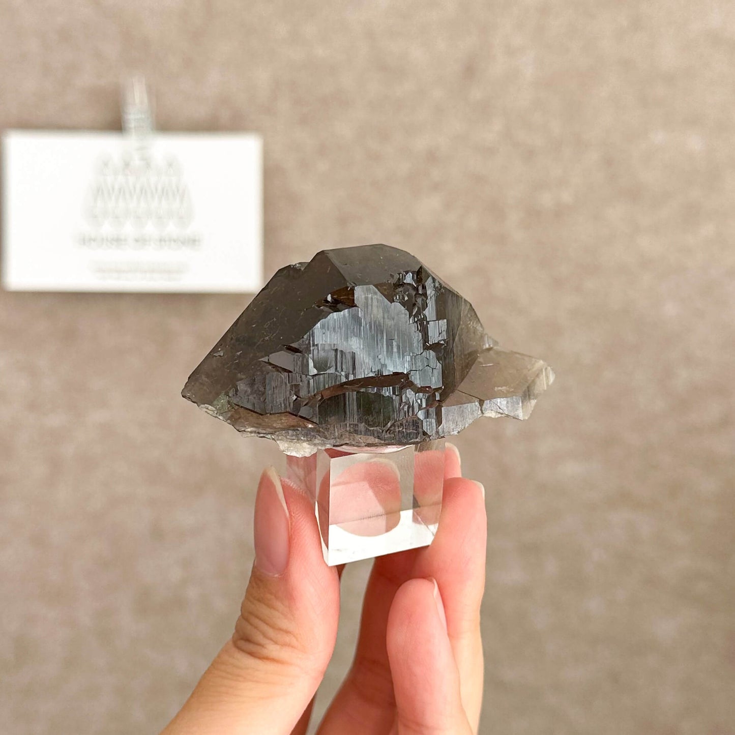 Alpine Mineral Swiss Gwindel Dark Smoky Quartz Specimen/Switzerland Gwindel Apls Crystal