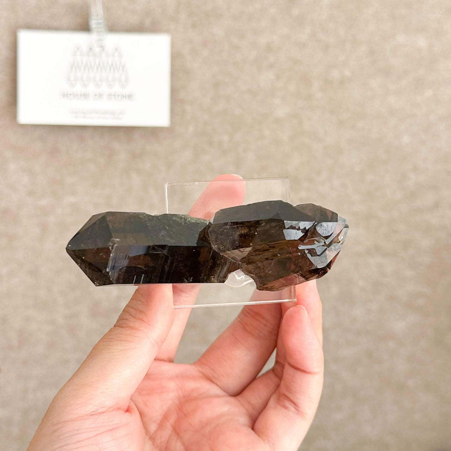 Alpine Mineral Swiss Gwindel Dark Smoky Quartz Specimen/Switzerland Gwindel Apls