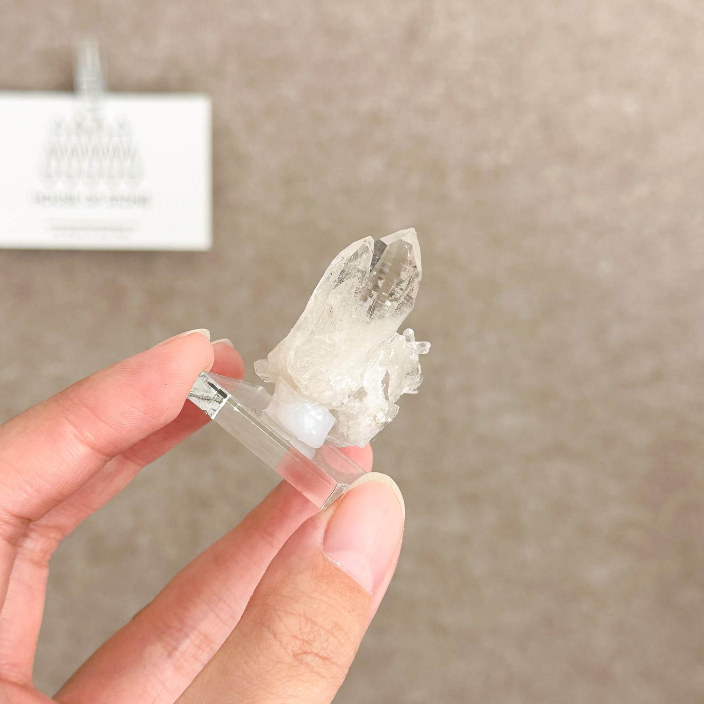 Alpine Mineral Crystal Quartz Point Cluster Specimen/Mini Swiss Cluster Apls/Quartz Cluster