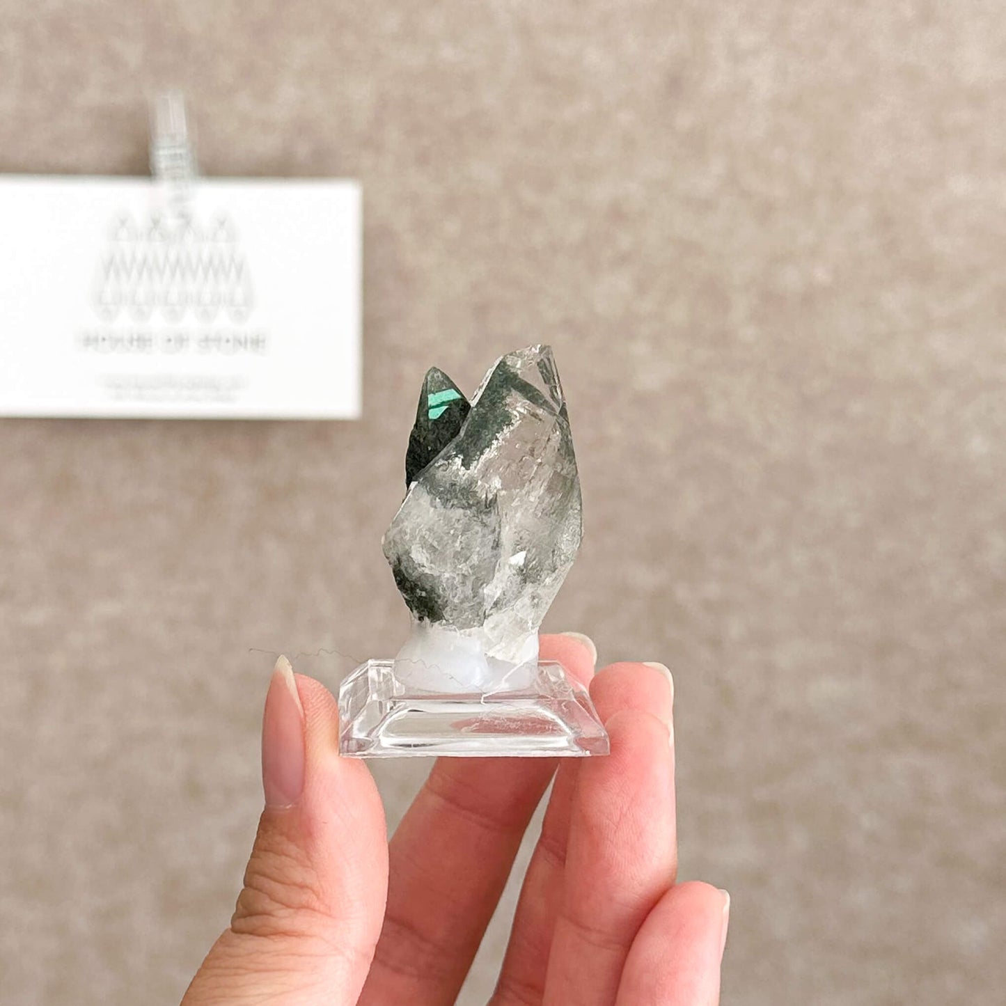 Alpine Mineral Mini Smoky Quartz Cluster Specimen/Chamonix-Mont-Blanc France Cluster/Apls Crystal Cluster with Chlorite