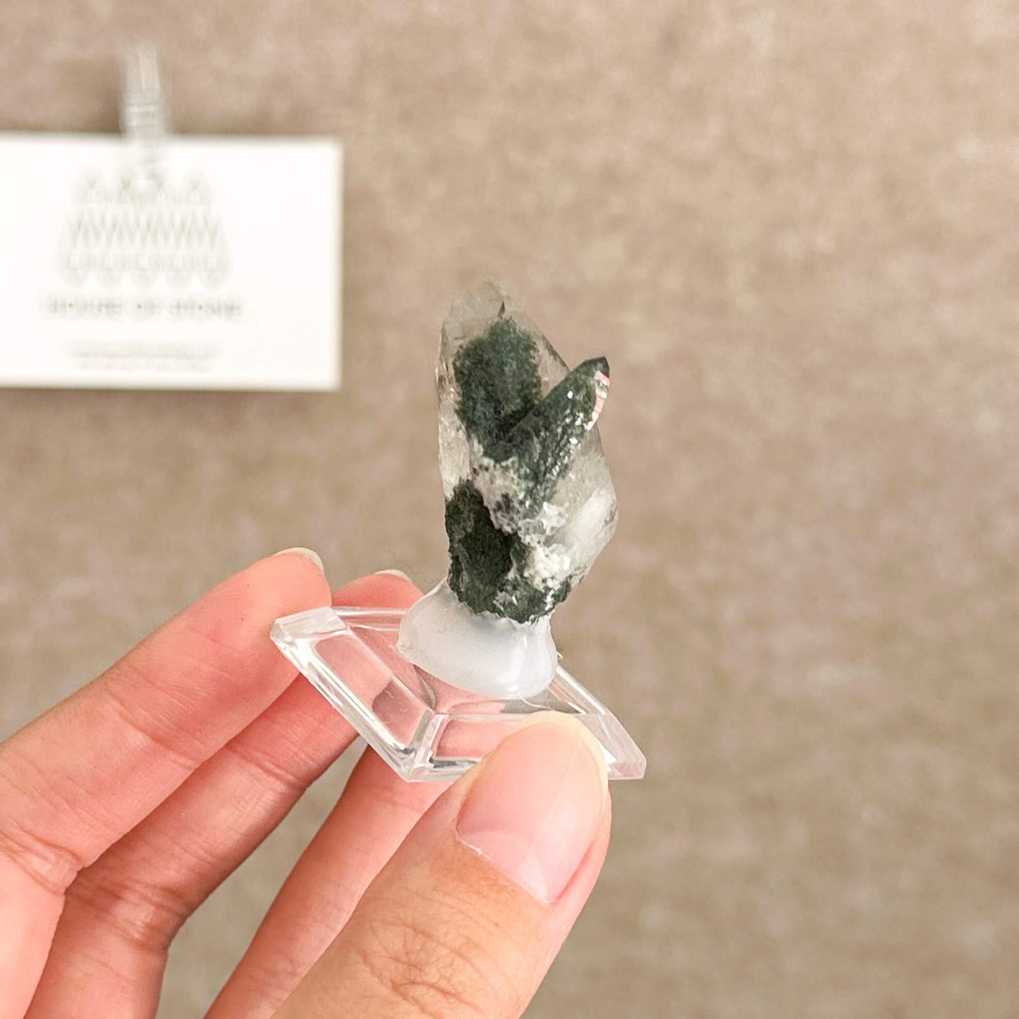 Alpine Mineral Mini Smoky Quartz Cluster Specimen/Chamonix-Mont-Blanc France Cluster/Apls Crystal Cluster with Chlorite