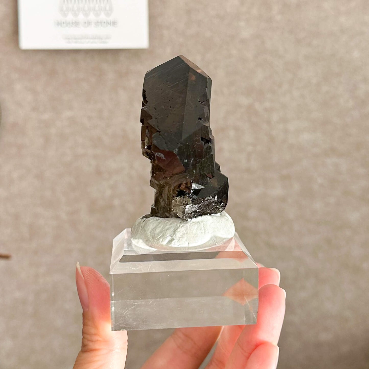 Alpine Mineral Swiss Gwindel Dark Smoky Quartz Specimen/Switzerland Gwindel Apls