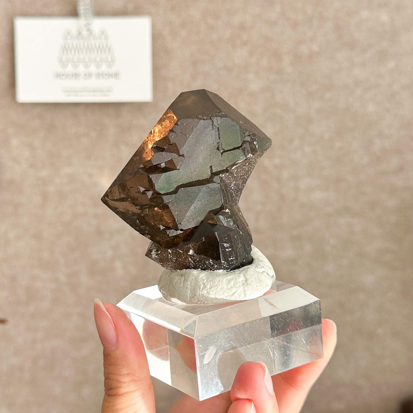 Alpine Mineral Swiss Gwindel Dark Smoky Quartz Specimen/Switzerland Gwindel Apls