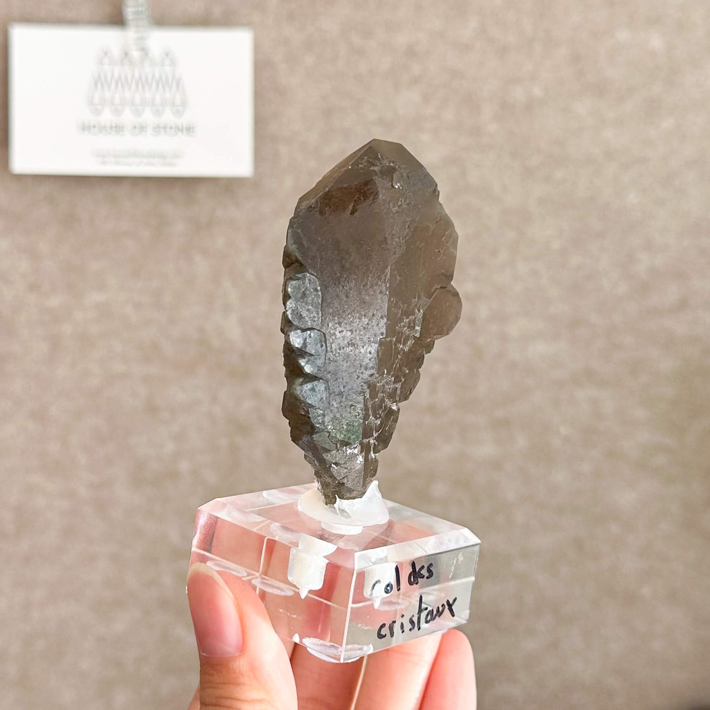 Alpine Mineral Swiss Gwindel Dark Smoky Quartz Specimen/Switzerland Gwindel Apls