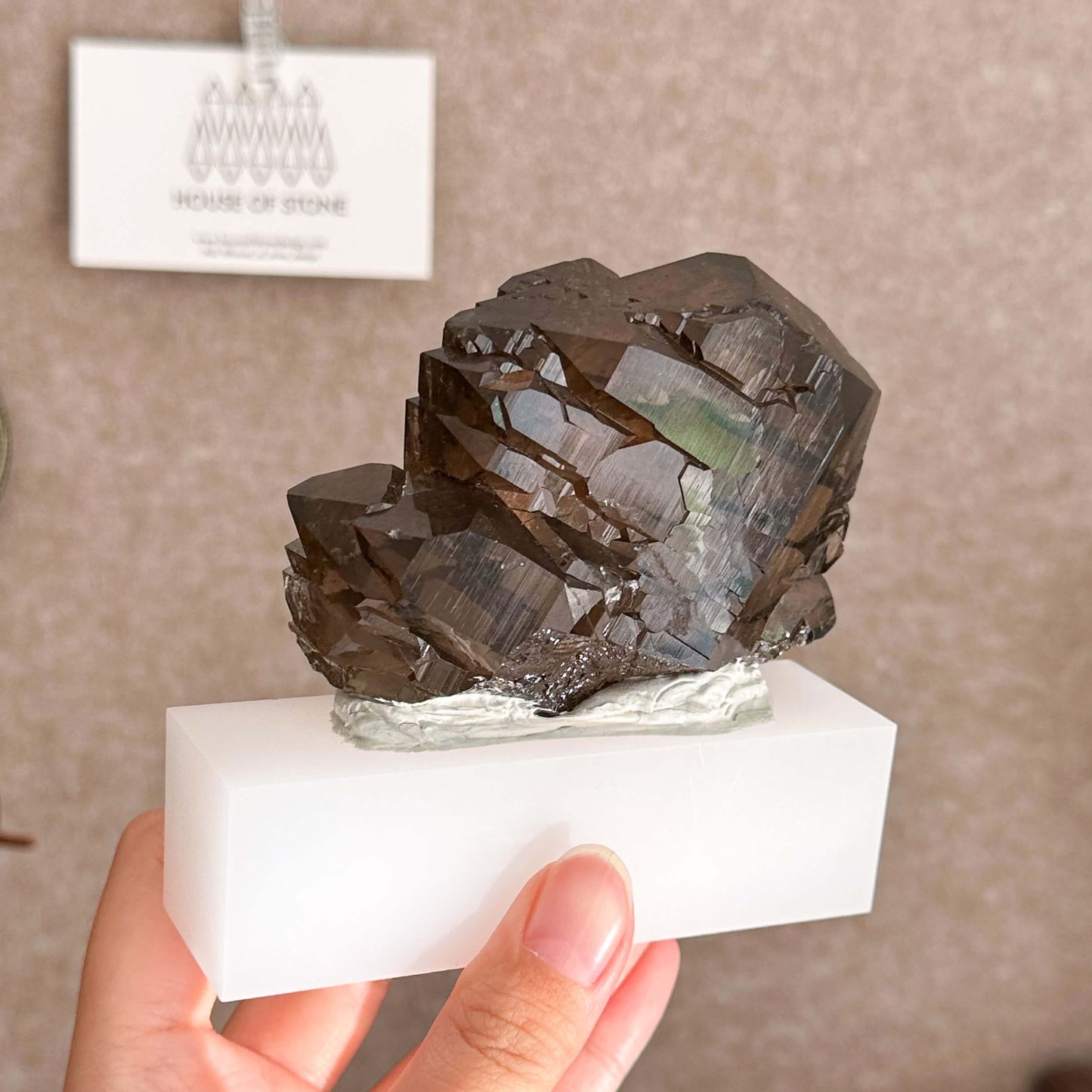 Alpine Mineral Swiss Gwindel Dark Smoky Quartz Specimen/Switzerland Gwindel Apls