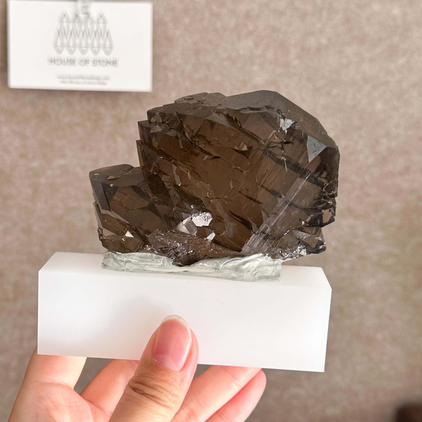 Alpine Mineral Swiss Gwindel Dark Smoky Quartz Specimen/Switzerland Gwindel Apls