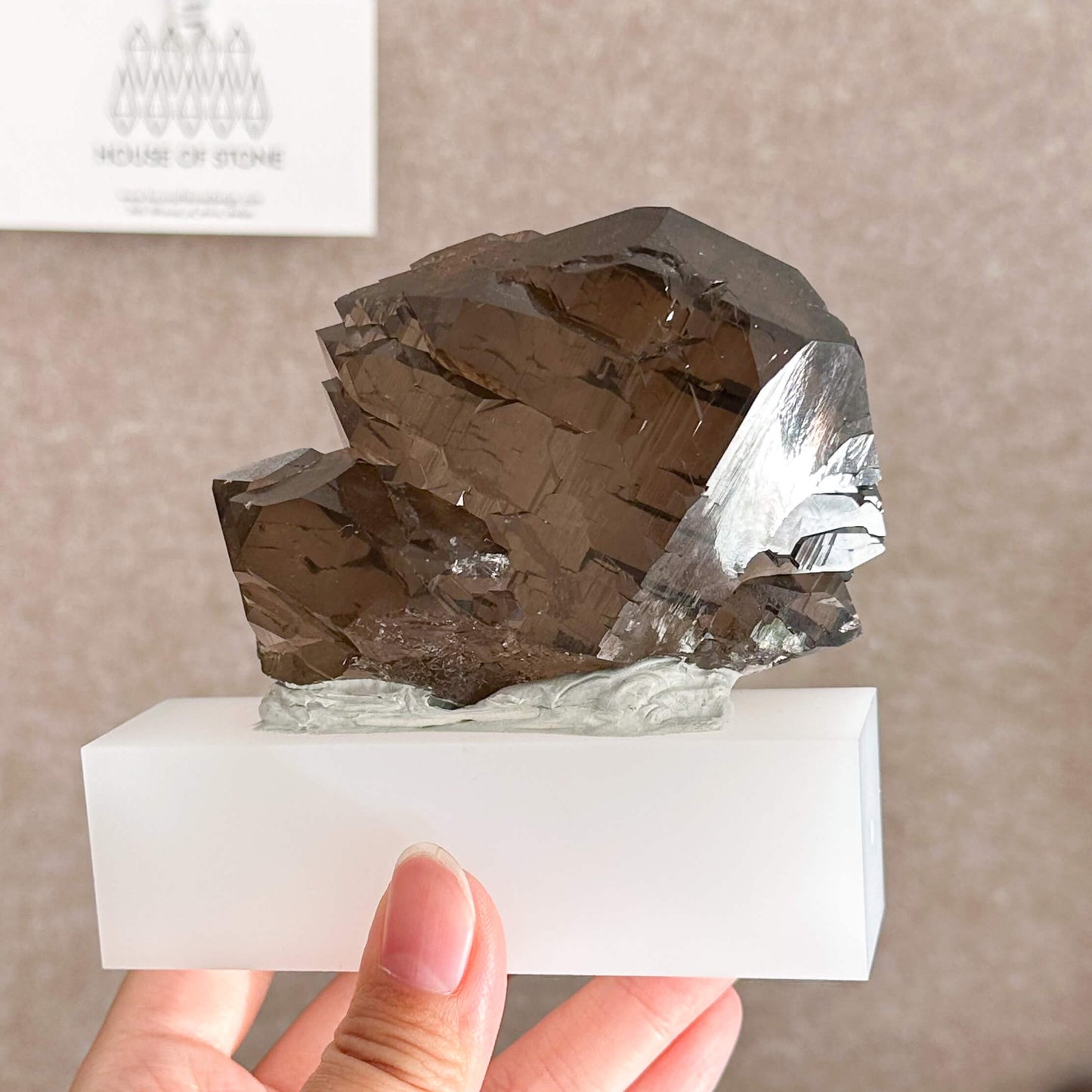 Alpine Mineral Swiss Gwindel Dark Smoky Quartz Specimen/Switzerland Gwindel Apls