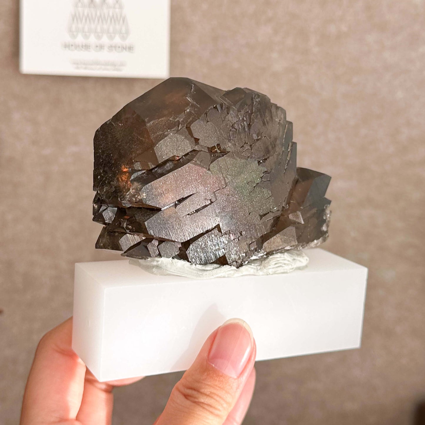 Alpine Mineral Swiss Gwindel Dark Smoky Quartz Specimen/Switzerland Gwindel Apls