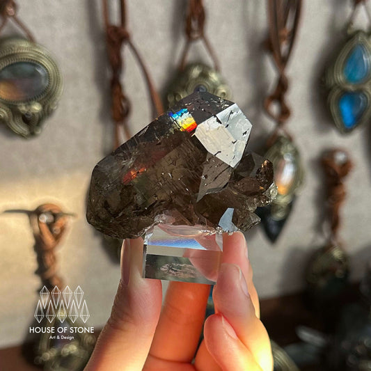 Alpine Mineral Swiss Sugar Gwindel Smoky Quartz Specimen/Switzerland Gwindel Apls