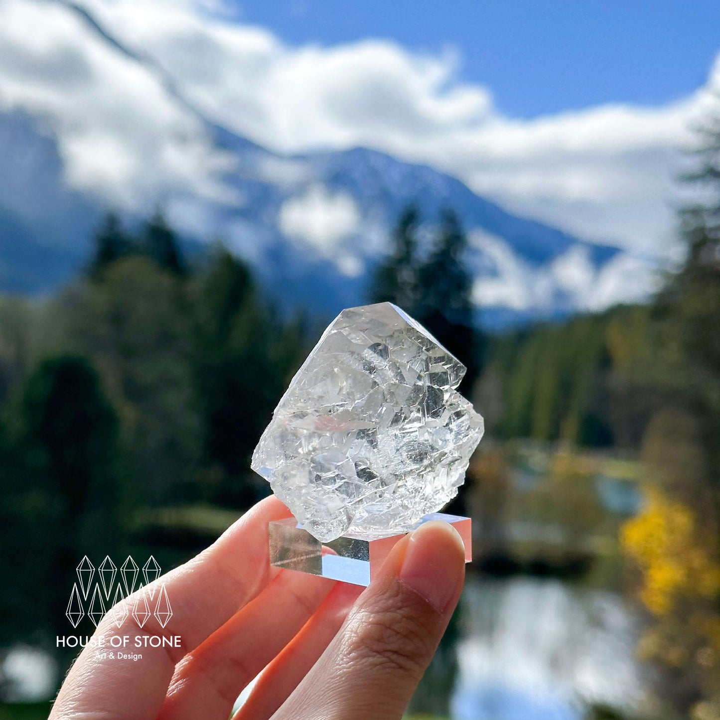 Alpine Mineral Gwindel Clear Quartz Specimen/Chamonix-Mont-Blanc France Gwindel/Apls Crystal