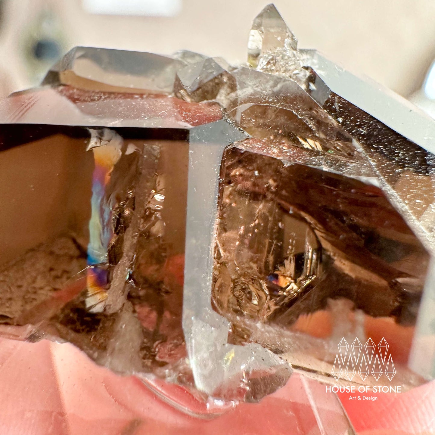 Alpine Mineral Mini Swiss Faden Smoky Quartz Specimen/Switzerland Faden Quartz Apls