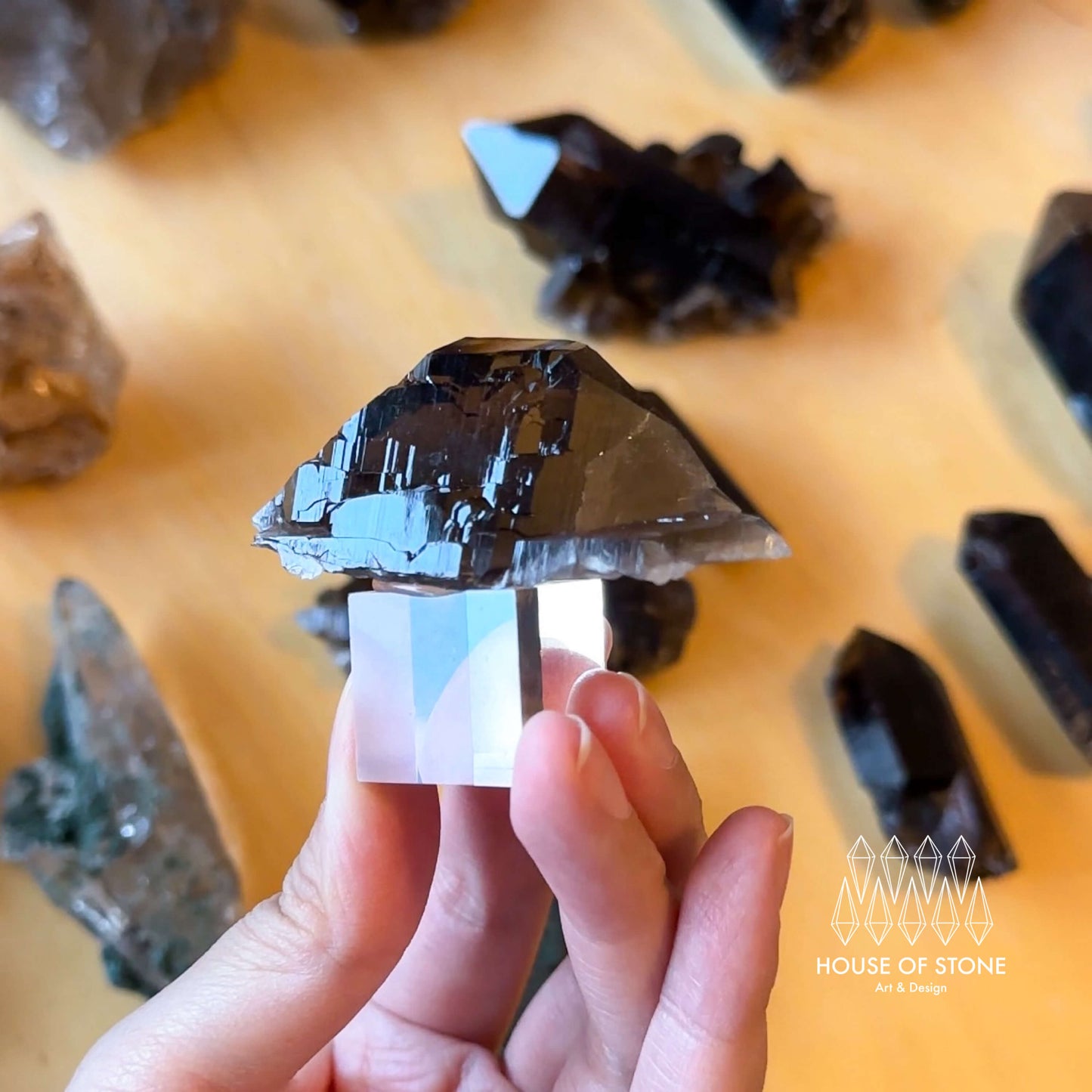 Alpine Mineral Swiss Gwindel Dark Smoky Quartz Specimen/Switzerland Gwindel Apls Crystal