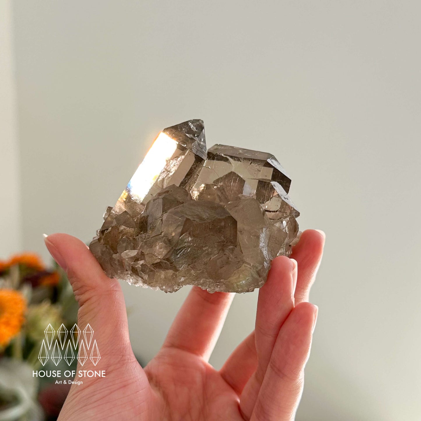 Alpine Mineral Swiss Gwindel Light Smoky Quartz Specimen/Switzerland Gwindel Apls