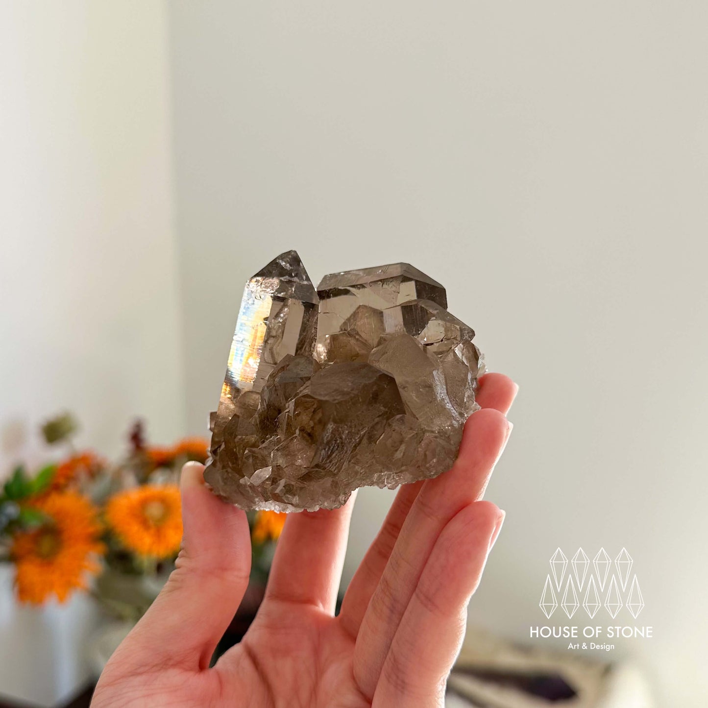 Alpine Mineral Swiss Gwindel Light Smoky Quartz Specimen/Switzerland Gwindel Apls