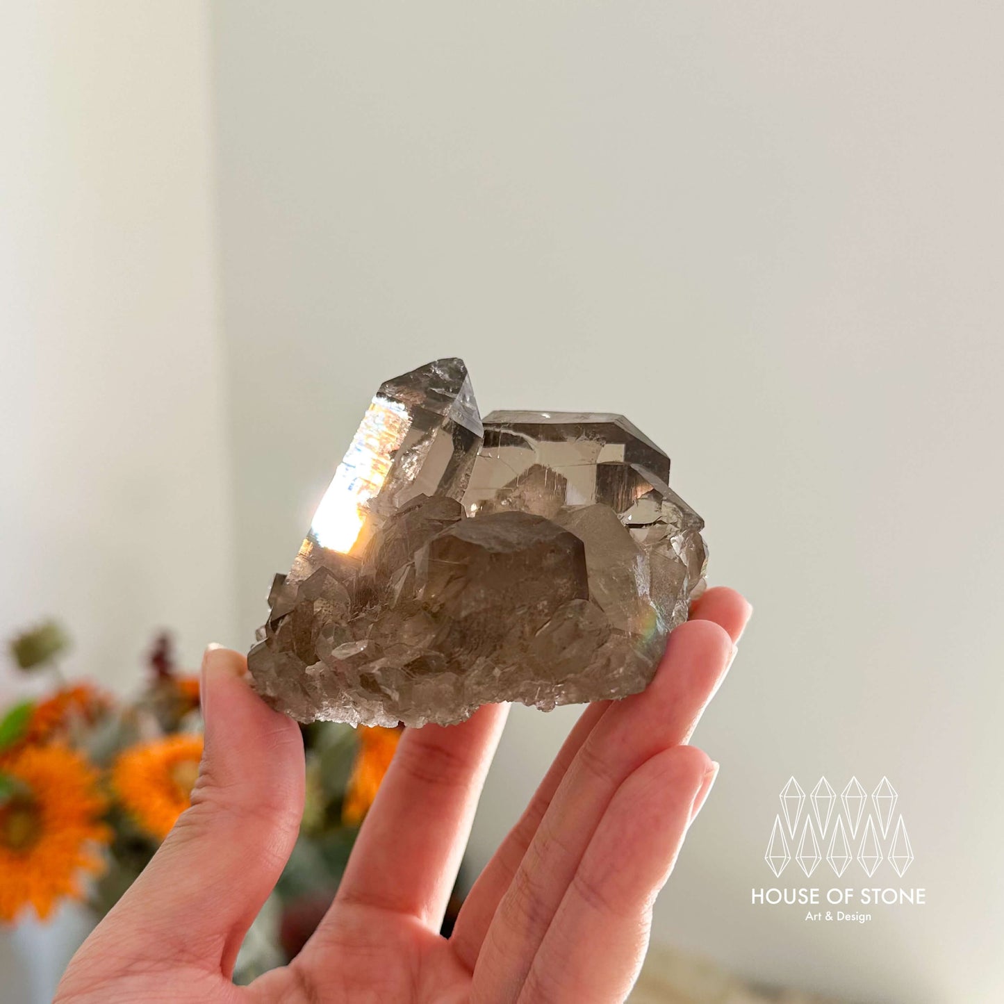 Alpine Mineral Swiss Gwindel Light Smoky Quartz Specimen/Switzerland Gwindel Apls