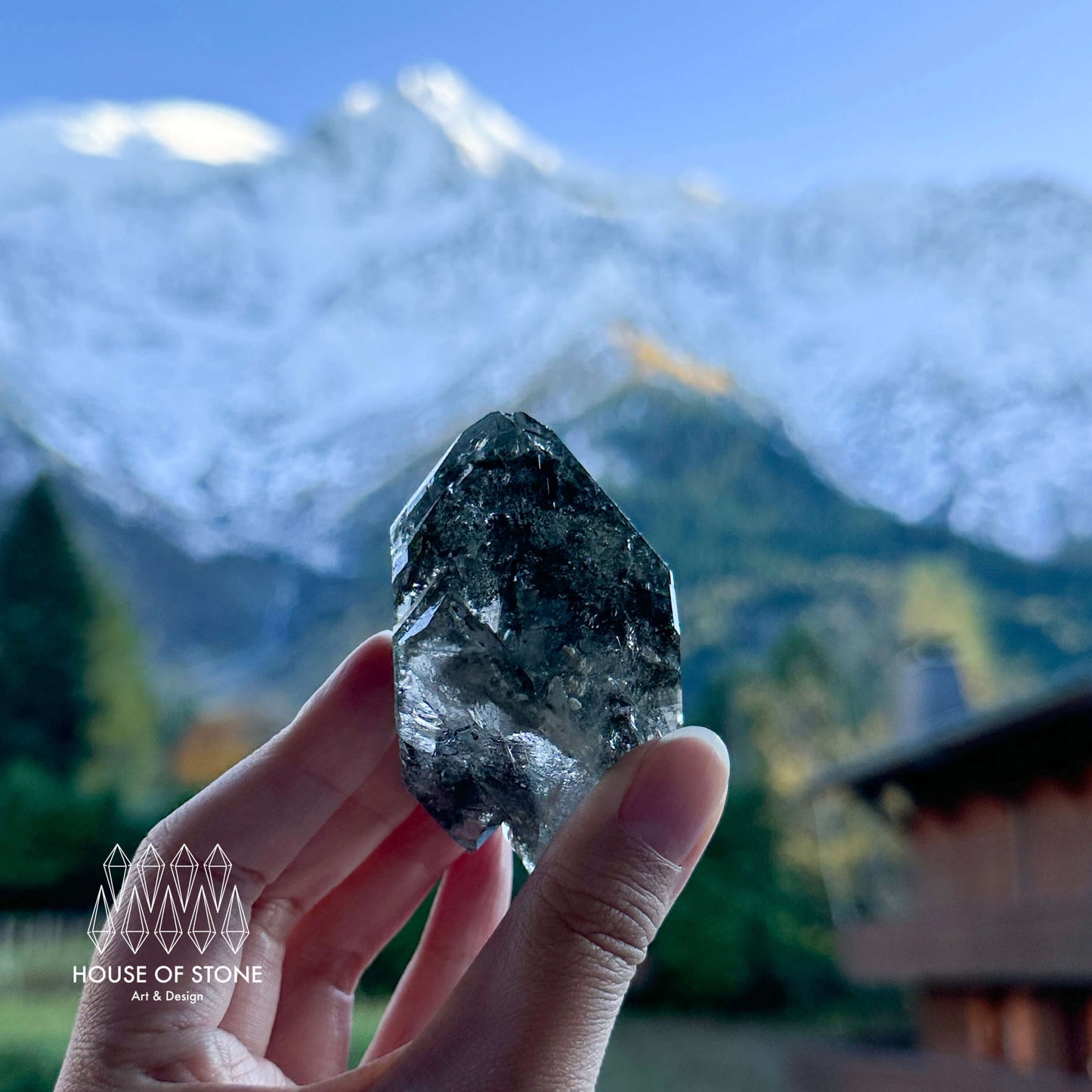 Alpine Mineral Smoky Quartz Cluster Specimen/Chamonix-Mont-Blanc France Cluster/Apls Crystal Cluster