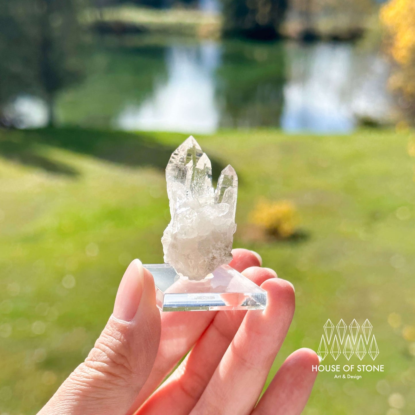 Alpine Mineral Crystal Quartz Point Cluster Specimen/Mini Swiss Cluster Apls/Quartz Cluster
