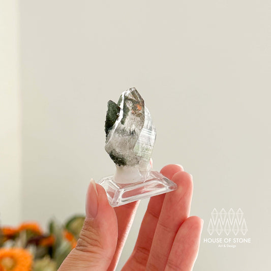 Alpine Mineral Mini Smoky Quartz Cluster Specimen/Chamonix-Mont-Blanc France Cluster/Apls Crystal Cluster with Chlorite