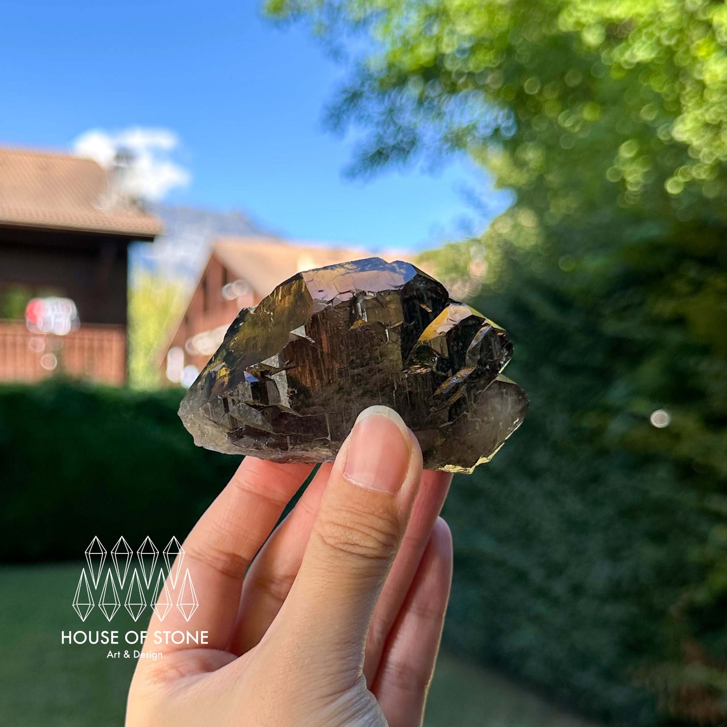 Alpine Mineral Gwindel Smoky Quartz Gwindel Specimen/Mont Blanc France Gwindel Apls