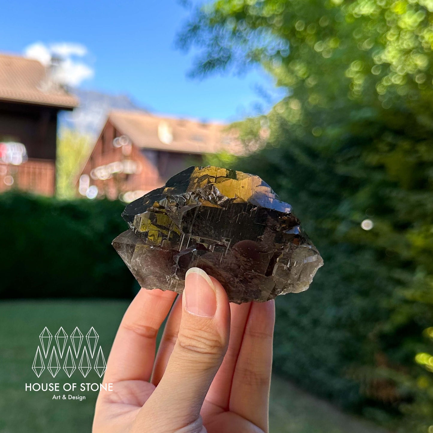 Alpine Mineral Gwindel Smoky Quartz Gwindel Specimen/Mont Blanc France Gwindel Apls