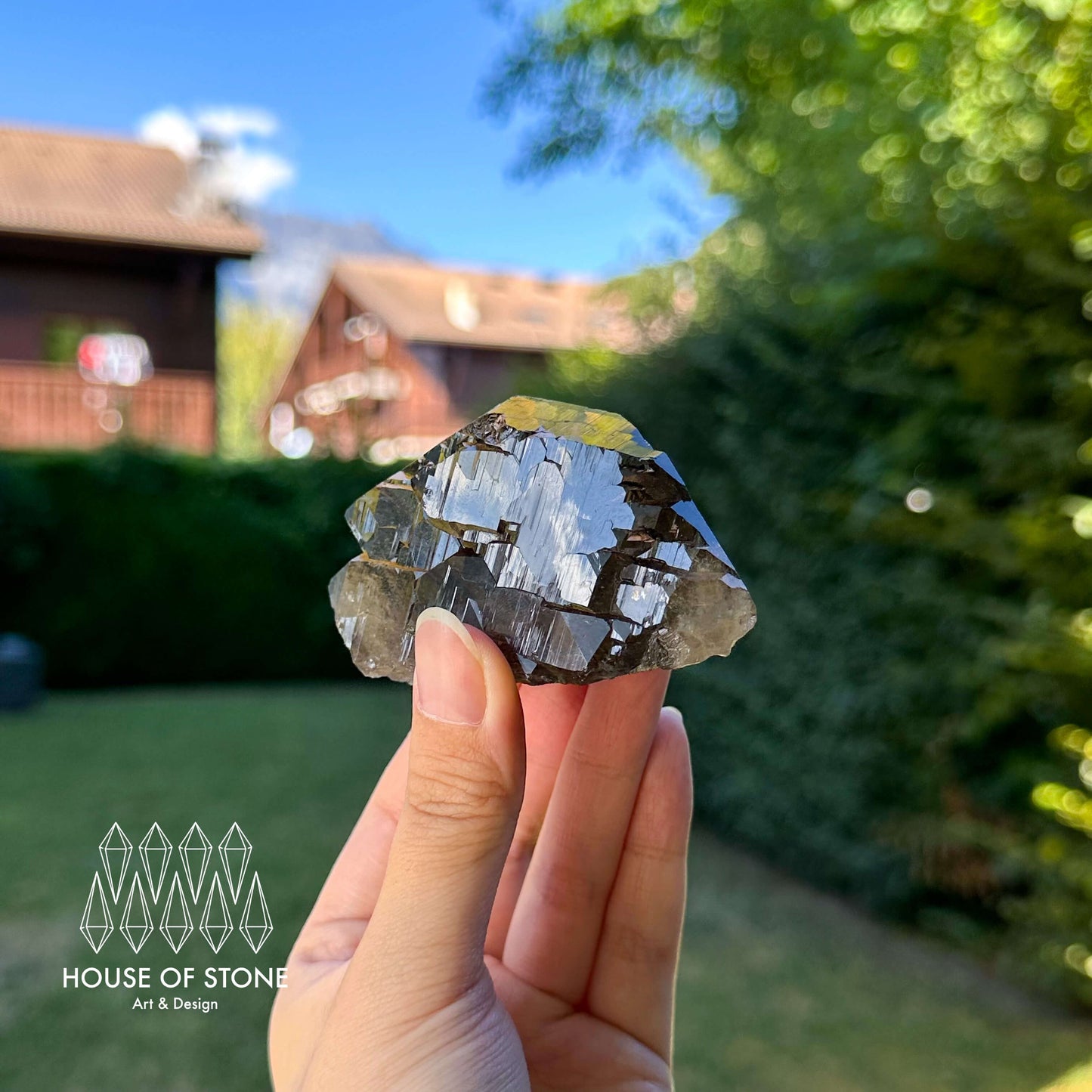 Alpine Mineral Gwindel Smoky Quartz Gwindel Specimen/Mont Blanc France Gwindel Apls