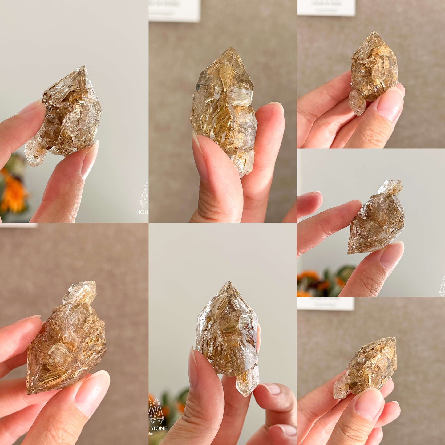 Swiss Skeletal Quartz Point Specimen/Switzerland Crystal Alpine Skeletal Quartz Mud Inclusions Mineral/Apls Double Terminated Window Quartz