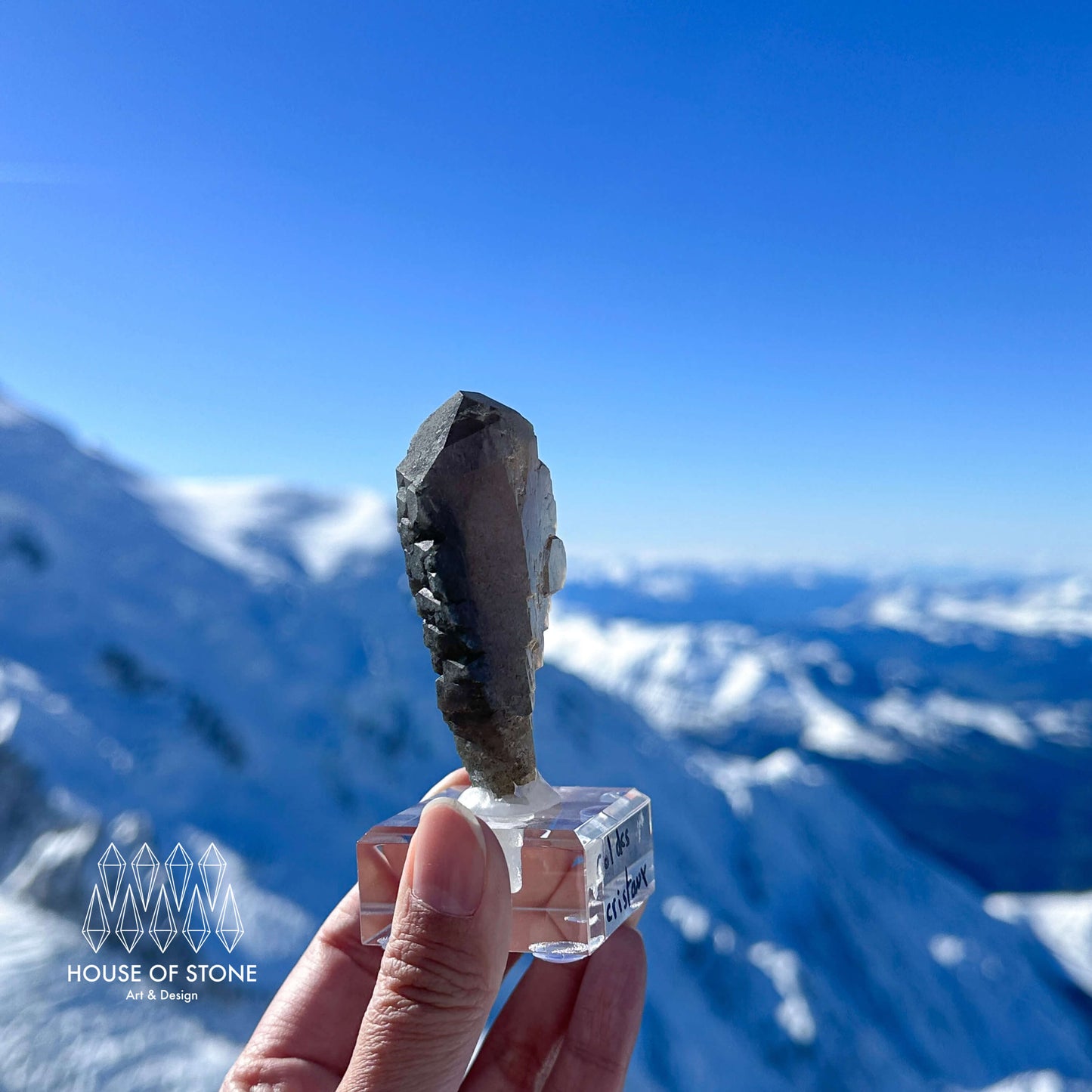 Alpine Mineral Swiss Gwindel Dark Smoky Quartz Specimen/Switzerland Gwindel Apls