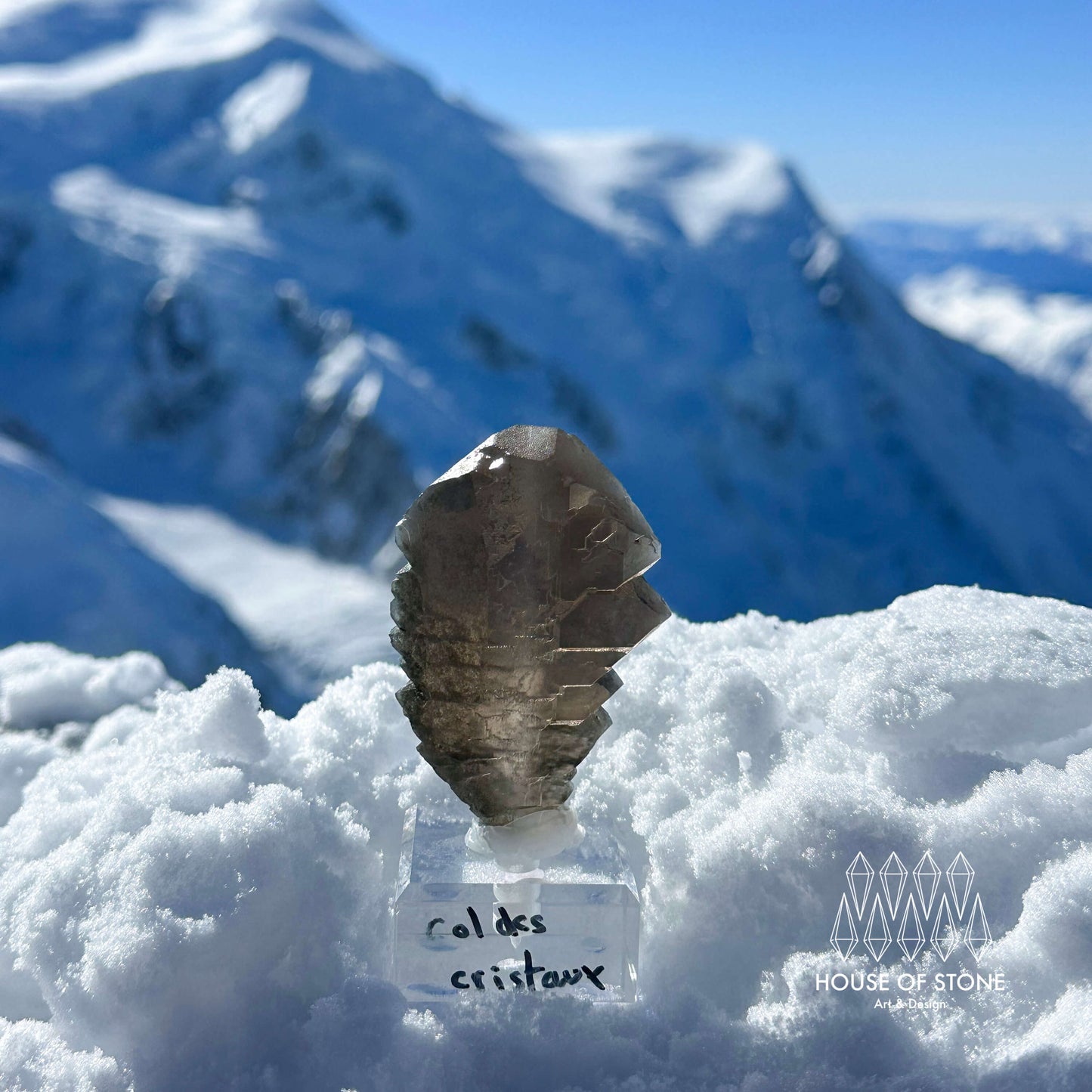 Alpine Mineral Swiss Gwindel Dark Smoky Quartz Specimen/Switzerland Gwindel Apls